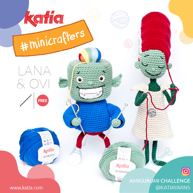 Amigurumi Challenge met Lana & Ovi, Katia's Minicrafters die alles kunnen breien wat ze willen.