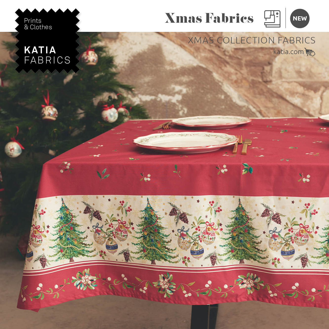 Christmas table decoration ideas for 2024 with Katia Fabrics 🎄