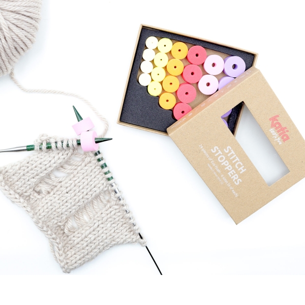 4 Stück Stricknadelkappen Mit Alpaka-Muster – Silikon-Stopper Für Nadeln, Bunt & Praktisch