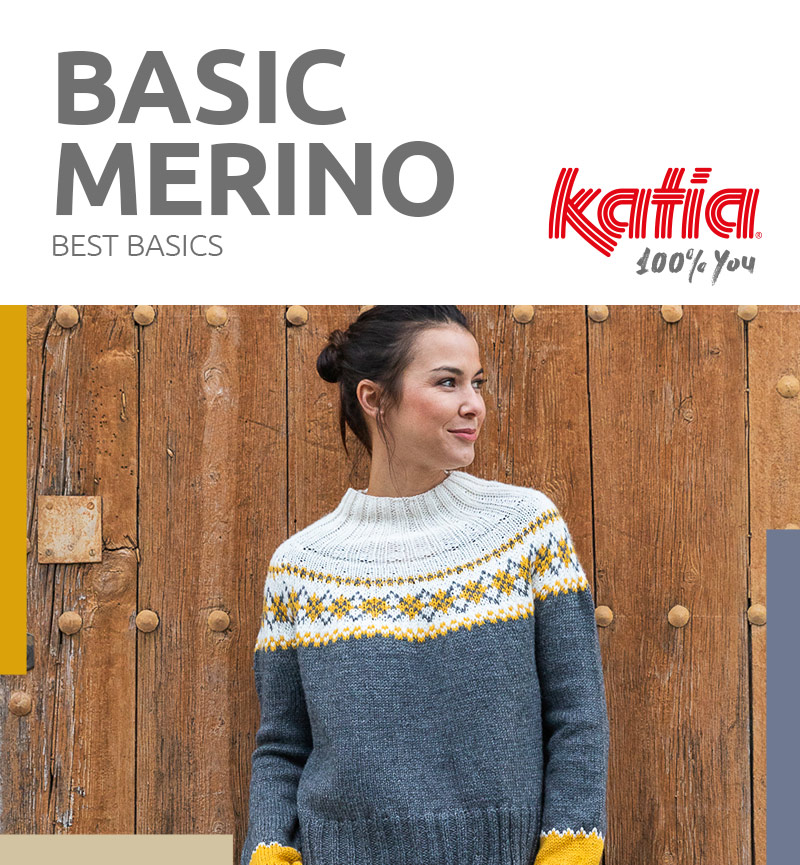 Modèle De Pull Basic Merino - Katia Sport 101 - Automne-Hiver 2019/2020