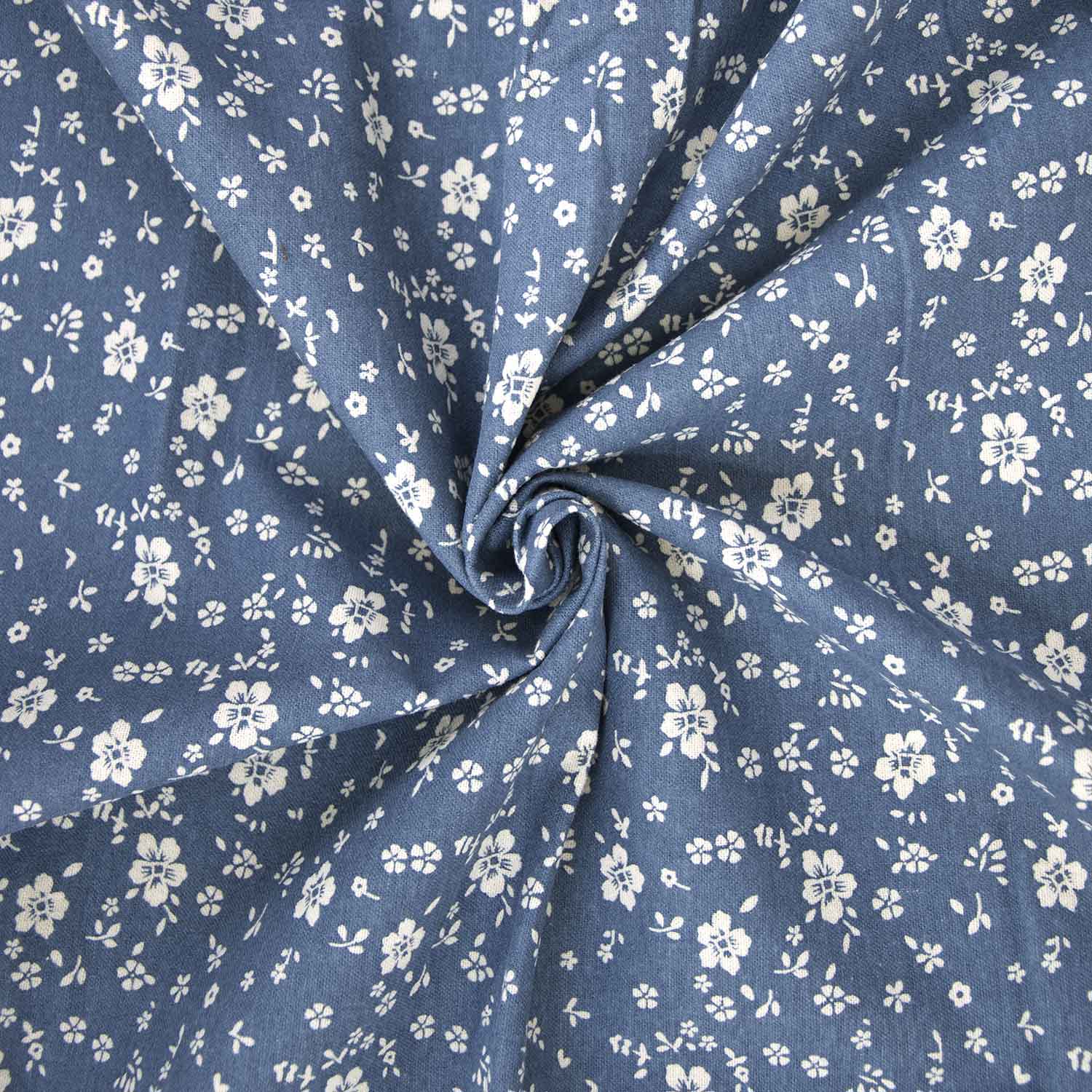 Tela floral azul