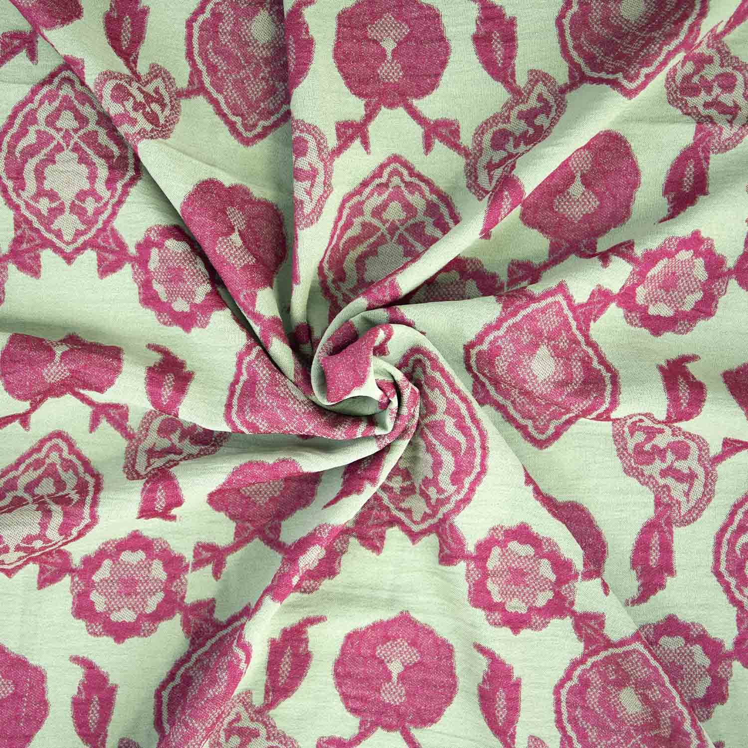 Tejido floral rosa