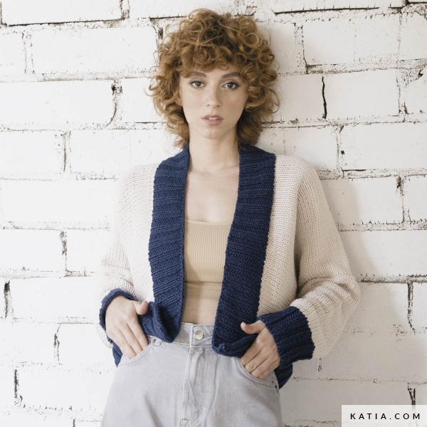 Cardigan Storybook Col Cravate - Taille XS (10-12), 55% Coton 45% Acrylique, Bleu, Neuf Avec étiquette