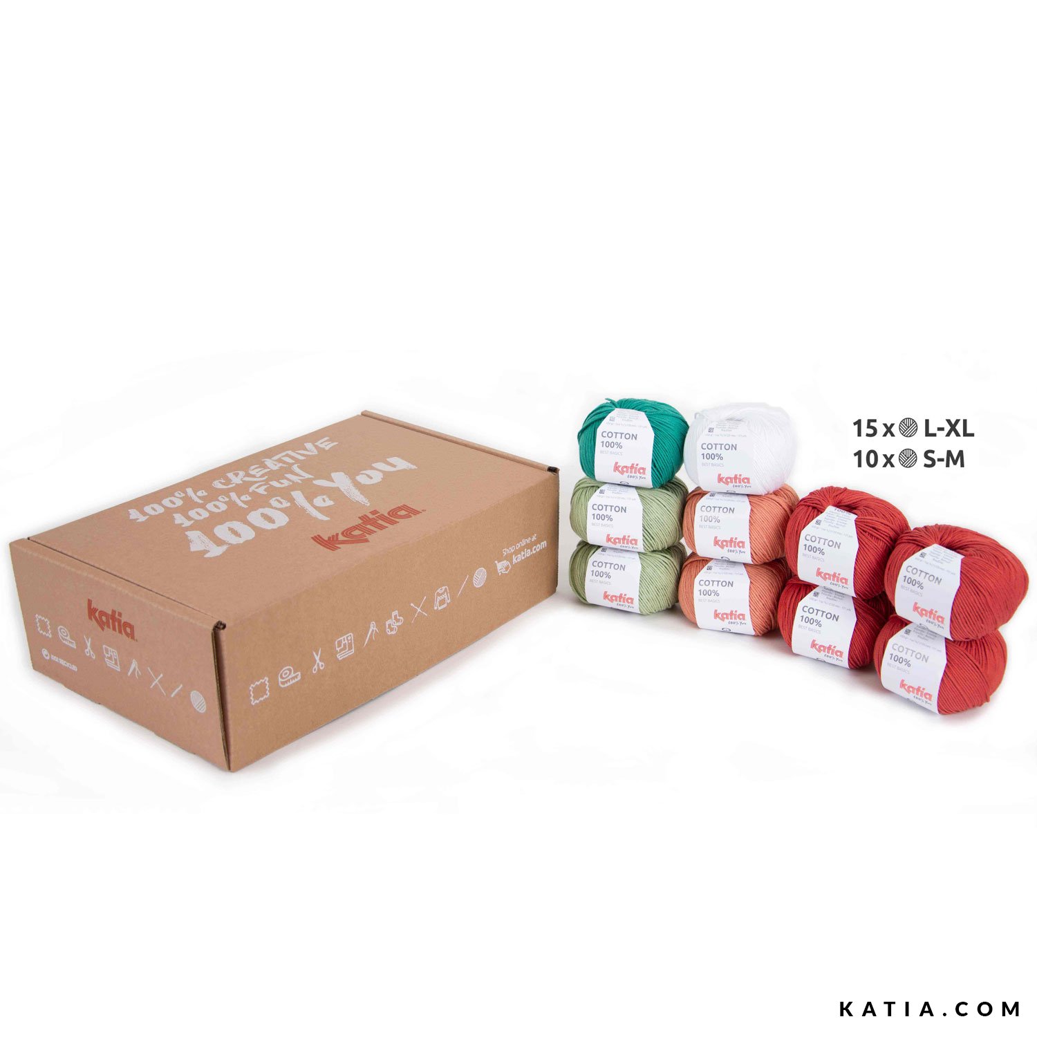 Katia Cotton 100 Pack Coral crochet kimono by Ahuyama kit