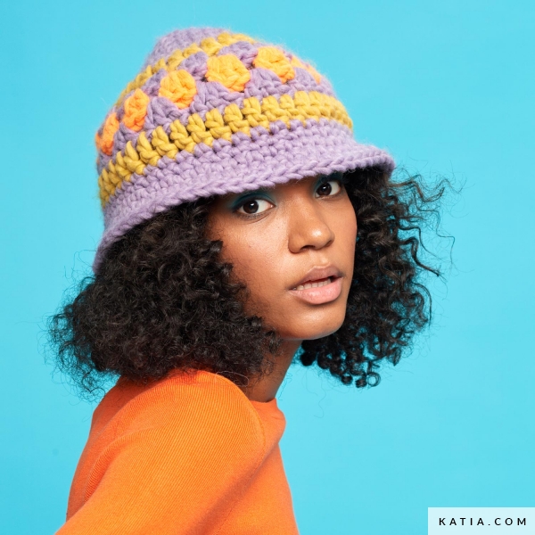 Wow! Kit Bop crochet bucket hat - kit | Katia.com