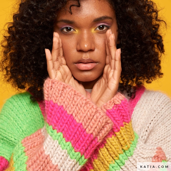 Kit Wow! Cárdigan colorblock de punto Vibe - kit | Katia.com
