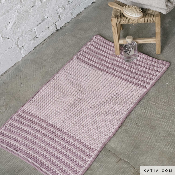 En particular rodillo Inodoro Kit alfombra baño a crochet Elba por ByKaterina - kit | Katia.com