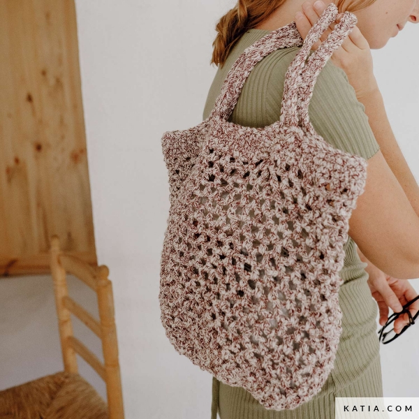 Aeelkie Borsa Grande Per Lavori A Maglia E Uncinetto - Organizer In Tessuto Oxford Con Scomparti, Motivo Gatto (47x38x15 Cm)