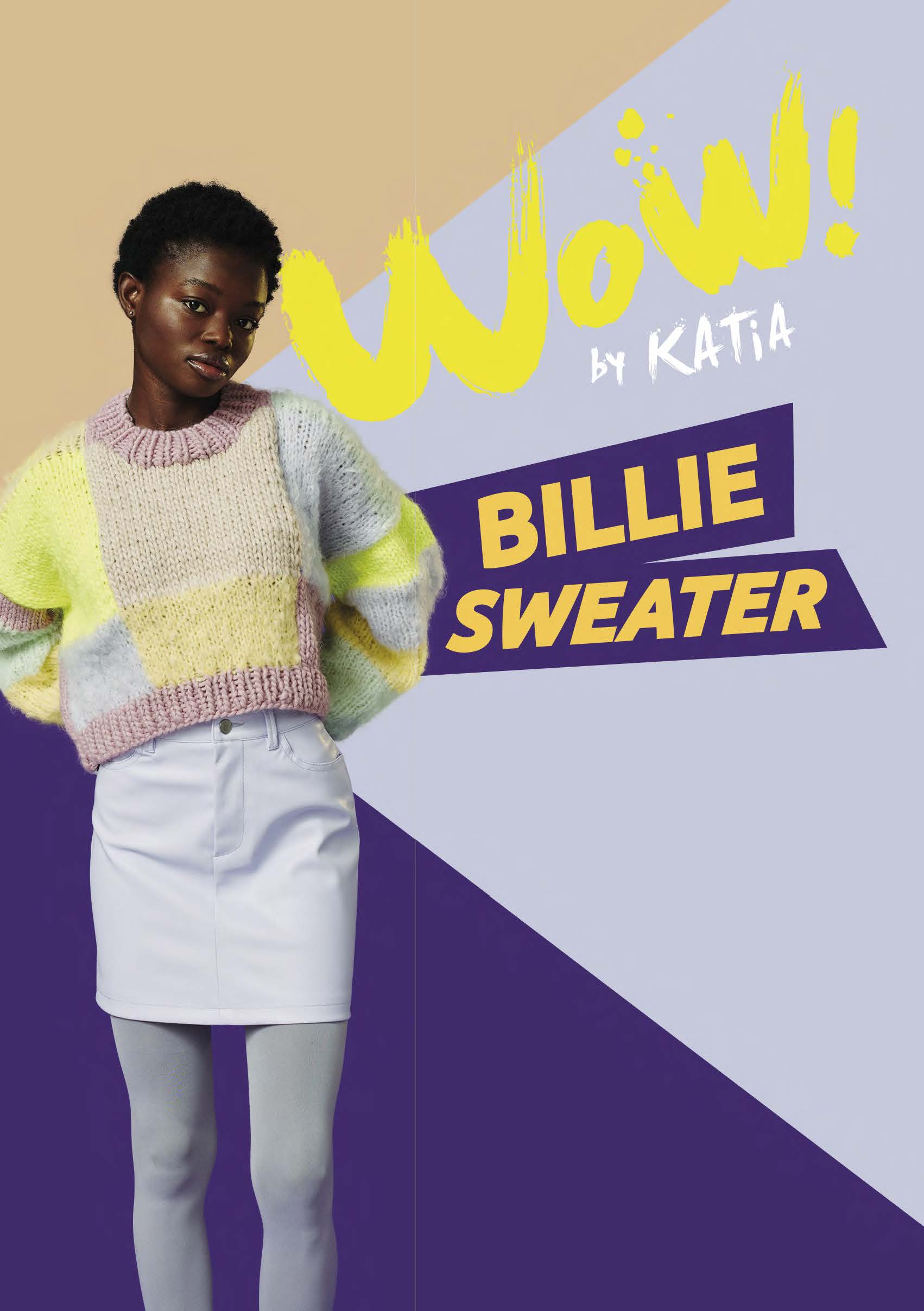 WOW! Kit Short sweater with Billie color blocks - kit