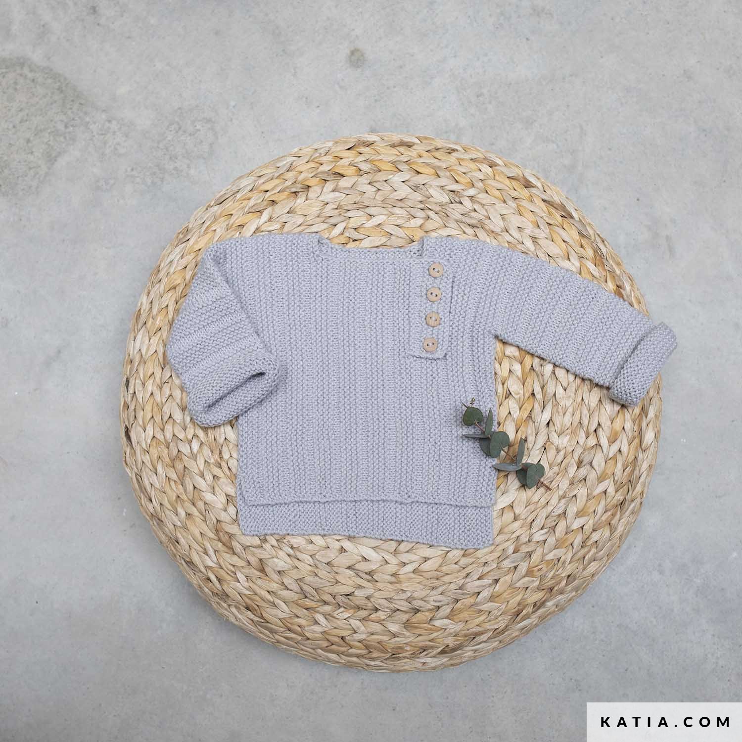 Ribbed Baby Sweater Kit by Creativa Atelier kit