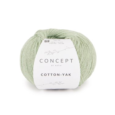 lana hilo cottonyak tejer algodon lana yak verde blanquecino all seasons katia 130 p