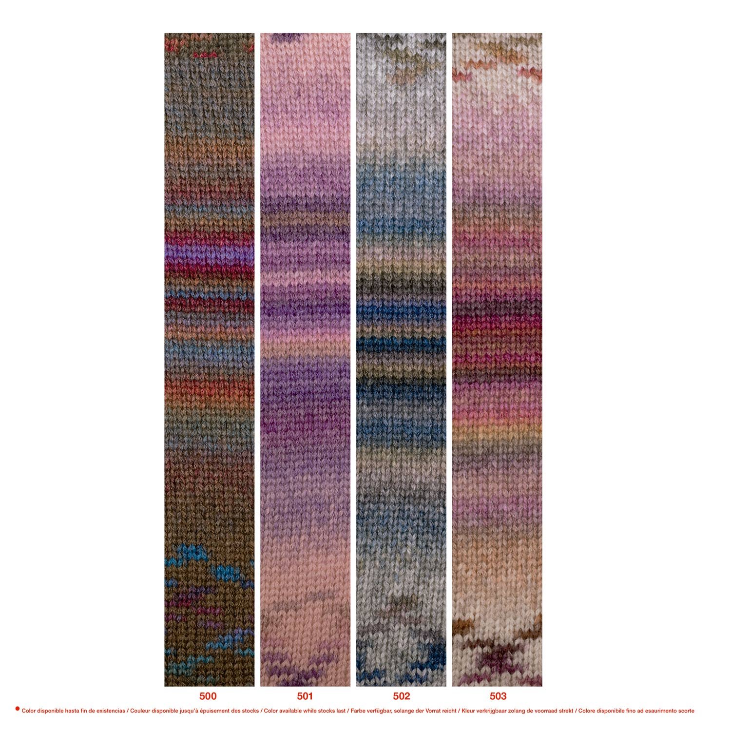 Katia Melody Jacquard 254 Ovillo de lana merino 100 g, con borde de jacquard
