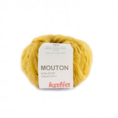 yarn wool mouton knit acrylic mohair polyamide mustard autumn winter katia 76 p
