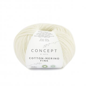 lana hilo cottonmerinofine tejer algodon organico gots merino extrafine superwash crudo otono invierno katia 80 p