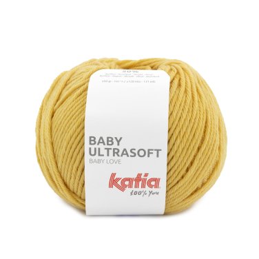 lana hilo babyultrasoft tejer acrilico poliamida amarillo arena otono invierno katia 77 p