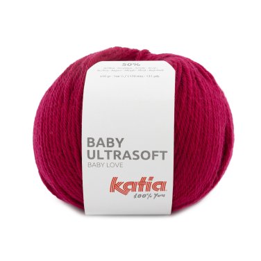 lana hilo babyultrasoft tejer acrilico poliamida rojo rubi otono invierno katia 79 p