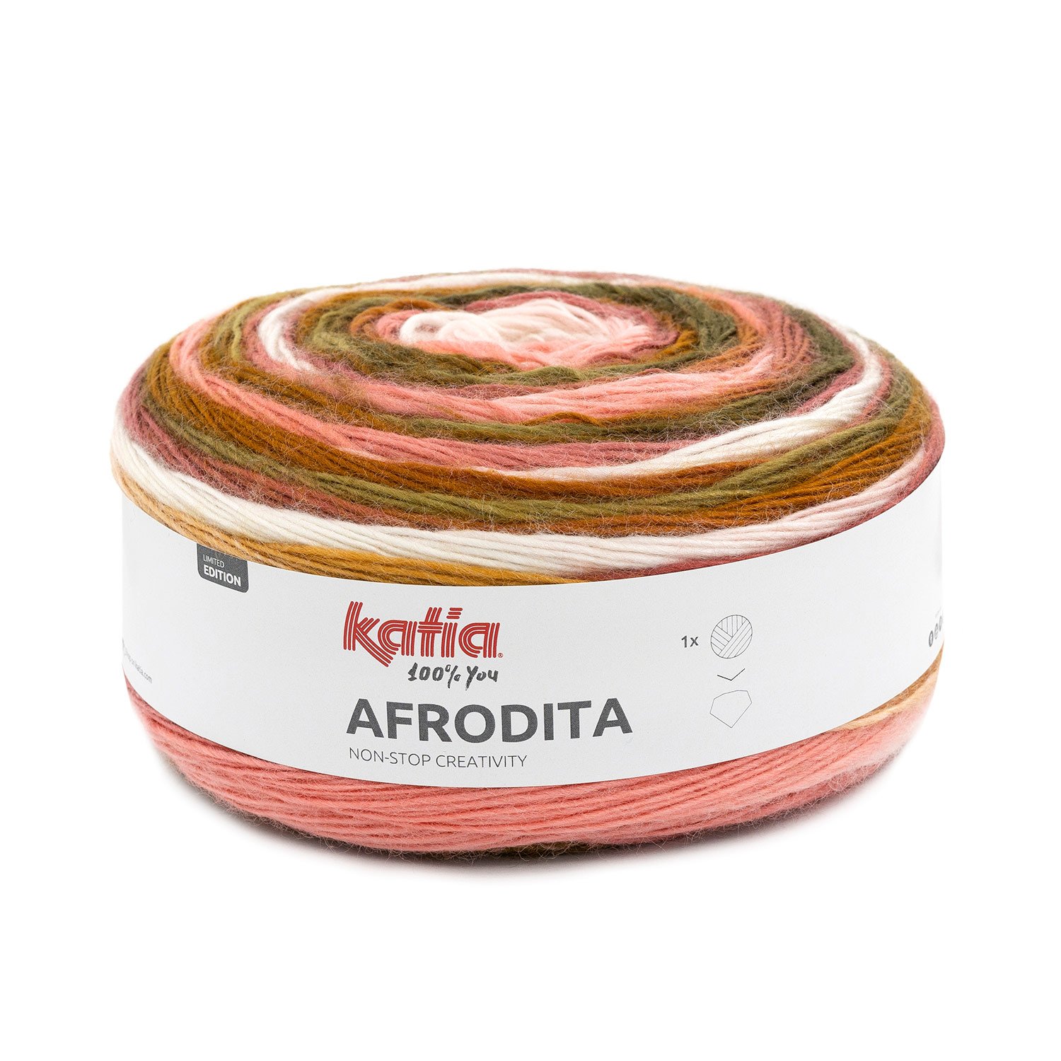 Katia AFRODITA - Gomitolo Di Lana Colore Blu - Cod. 307 - Filato Per Lavori A Maglia E Uncinetto