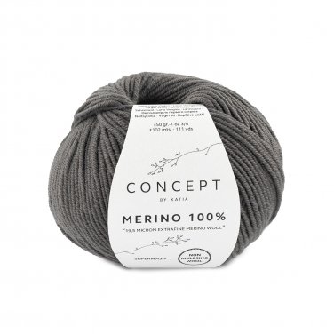 Laine Katia Shibuya - Pelote 50g / 100m, Mélange Mérinos-coton-mohair, Couleur Marron-menthe - Pour Tricot Doux Et Léger