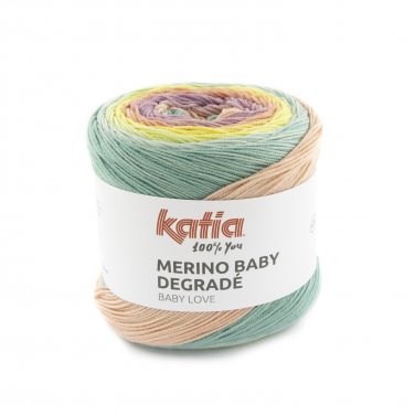 garn wolle merinobabydegrade stricken schurwolle pastellblau hellrosa pastellgelb herbst winter katia 303 p