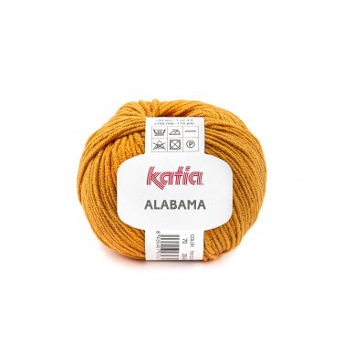 lana hilo alabama tejer acrilico algodon amarillo ocre primavera verano katia 70 p