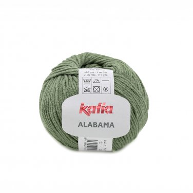 wol garens alabama breien acryl katoen bleekgroen lente zomer katia 67 p
