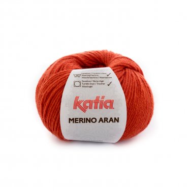 lana hilo merinoaran tejer merino superwash acrilico naranja otono invierno katia 50 p