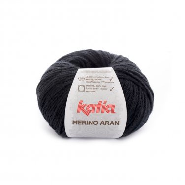 lana hilo merinoaran tejer merino superwash acrilico negro otono invierno katia 2 p