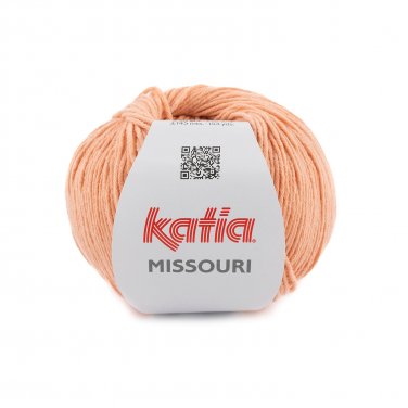 laine fil missouri tricoter coton acrylique orange pastel printemps ete katia 50 p