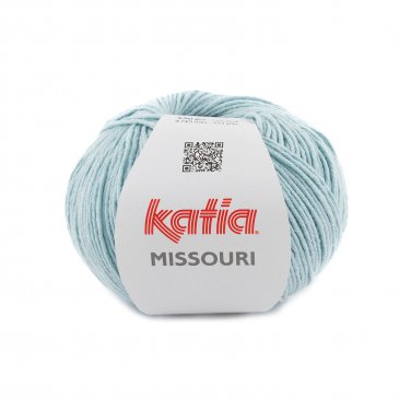 lana hilo missouri tejer algodon acrilico azul lejania primavera verano katia 55 p