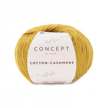 lana hilo cottoncashmere tejer algodon cashmere amarillo retama all seasons katia 78 p