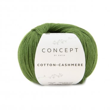 lana hilo cottoncashmere tejer algodon cashmere verde pino all seasons katia 79 p