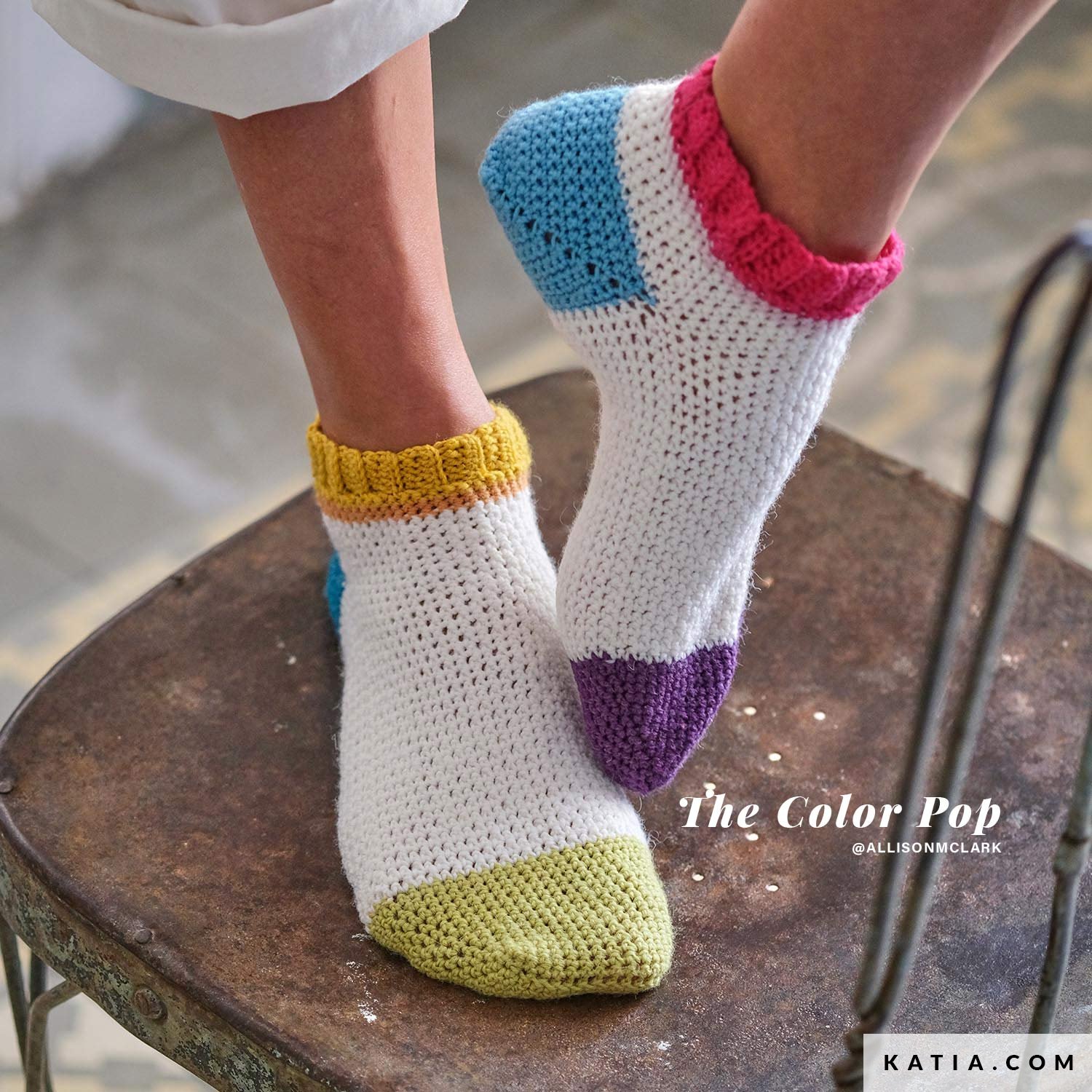 Calcetines de rayas de colores Calcetines de lana Calcetines de