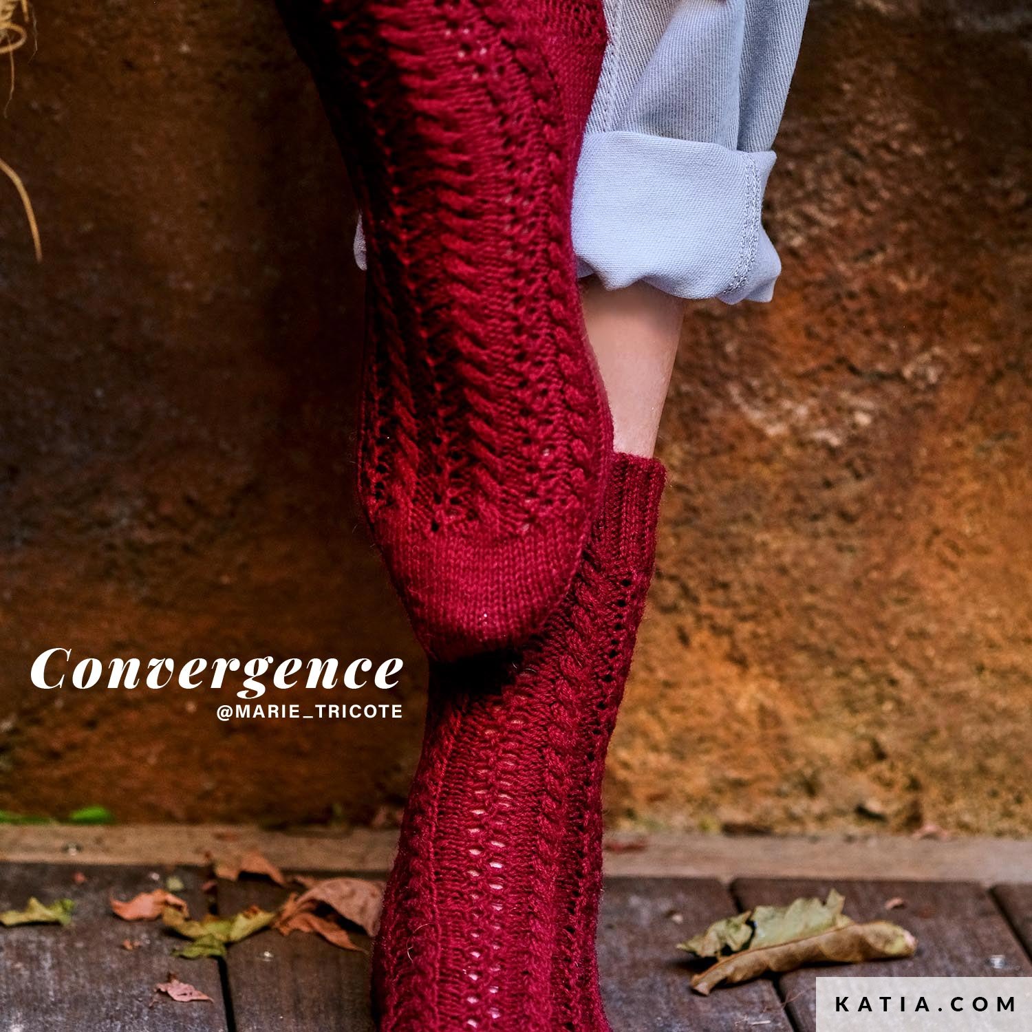 Chaussettes laine mohair bicolore - : Fabricant français