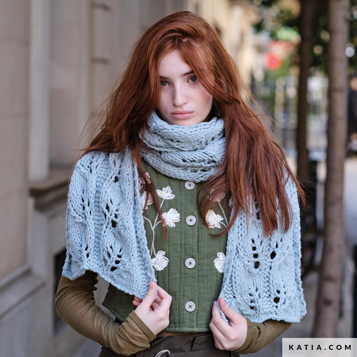 Grosse U00e9charpe U00e9paisse D'hiver U00e0 Carreaux Orange Et Turquoise  Pour