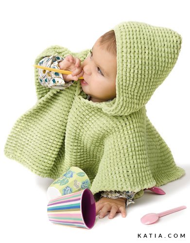 Poncho Baby Autumn Winter Models Patterns Katia Com Poncho Baby Autumn Winter Models Patterns Katia Com
