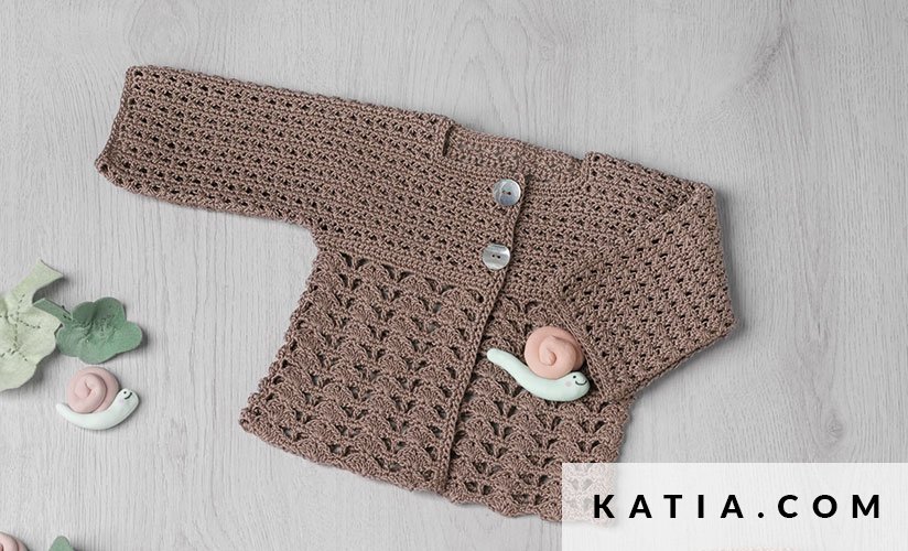 crochet baby jacket