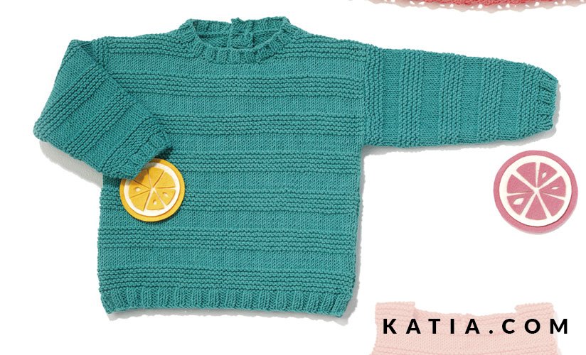 green baby sweater
