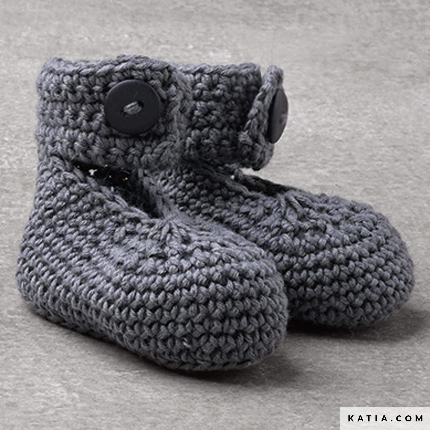 grey baby booties