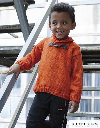 Pull Enfant Automne Hiver modeles patrons Katia