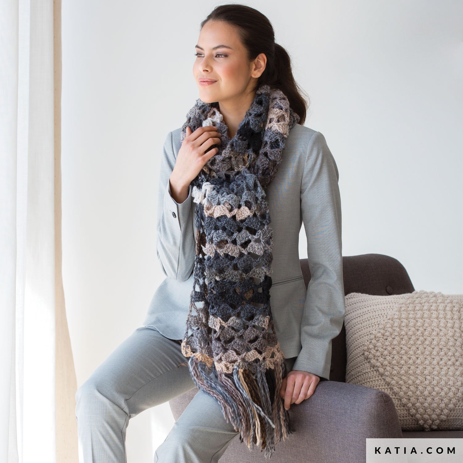 Bufanda Mujer Otoño / Invierno - patrones | Katia.com