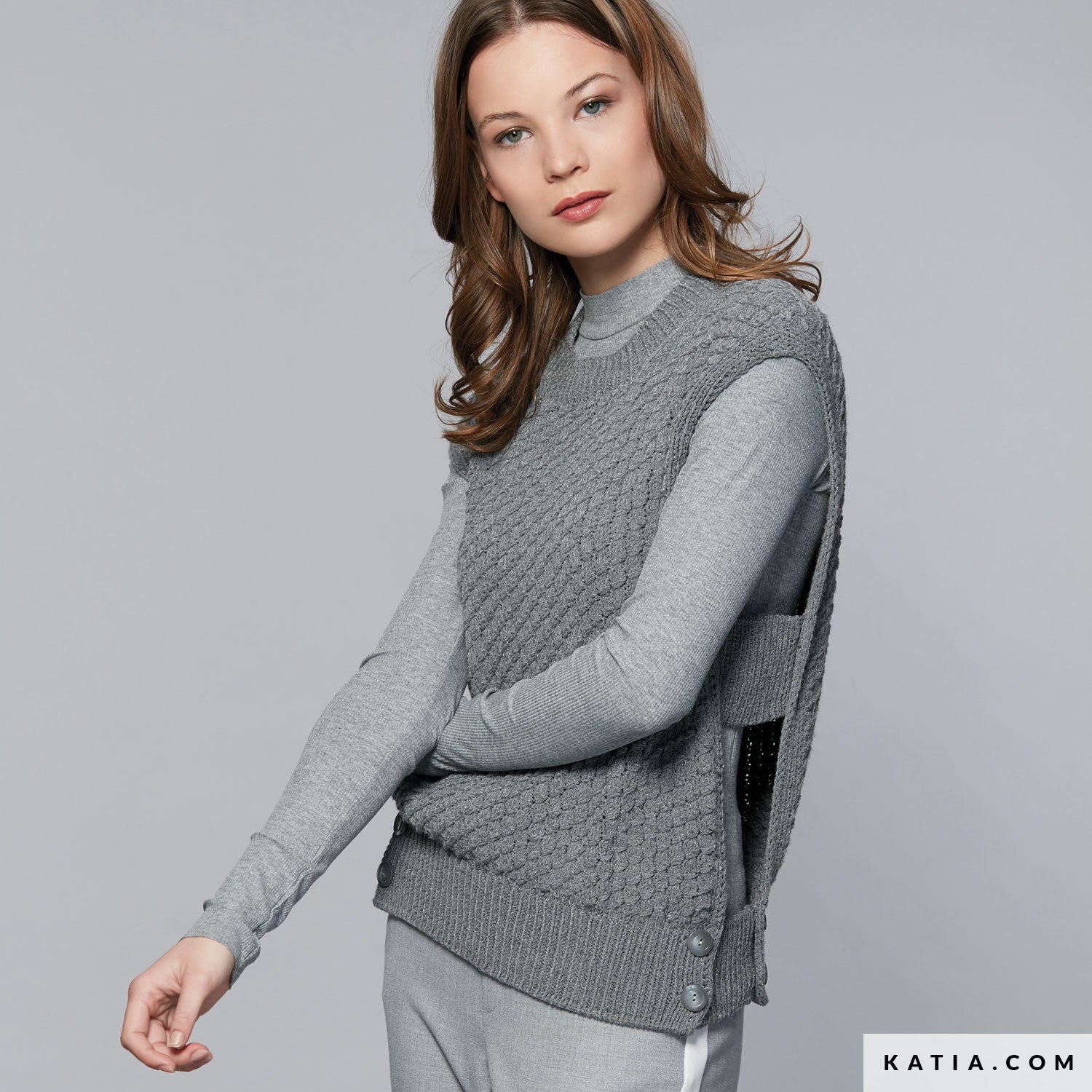 knit slipover vest