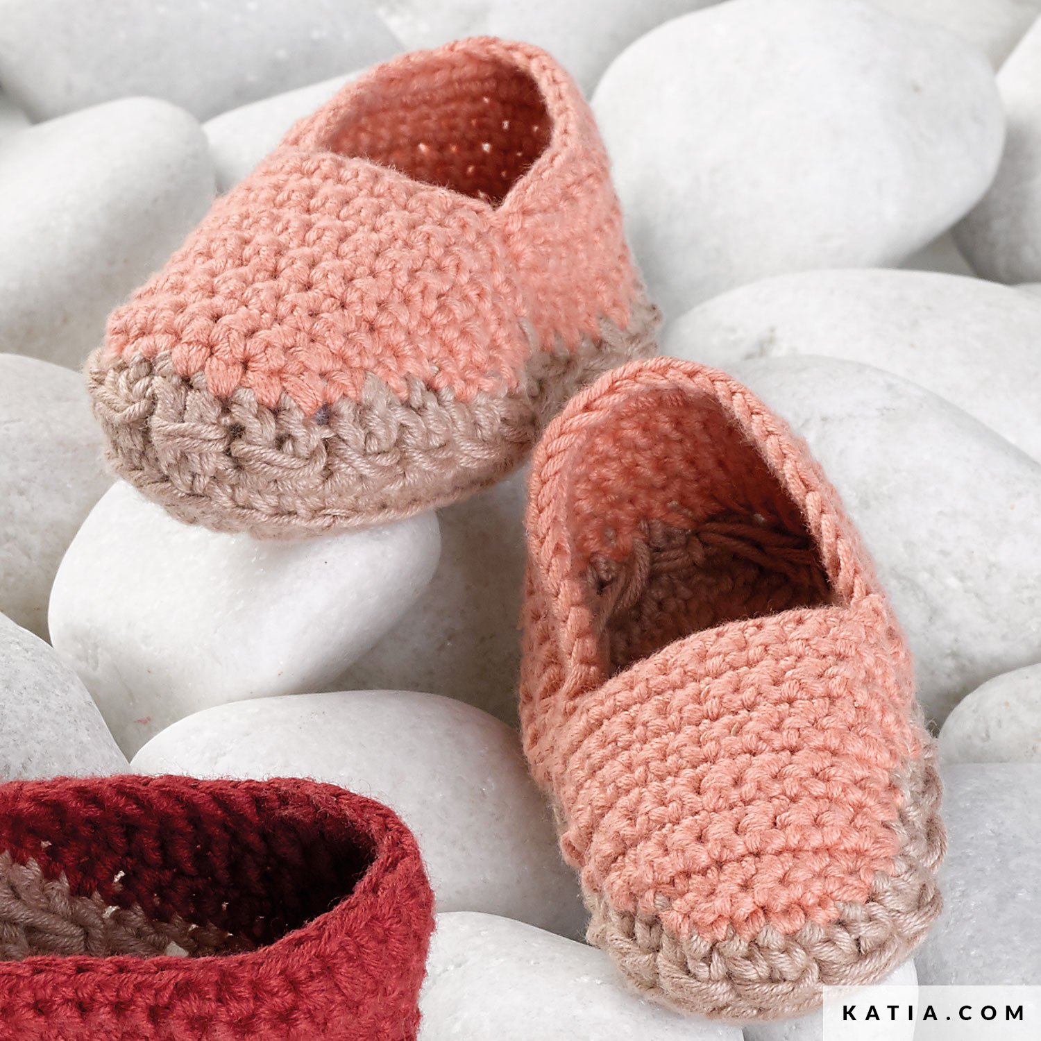 crochet baby slippers