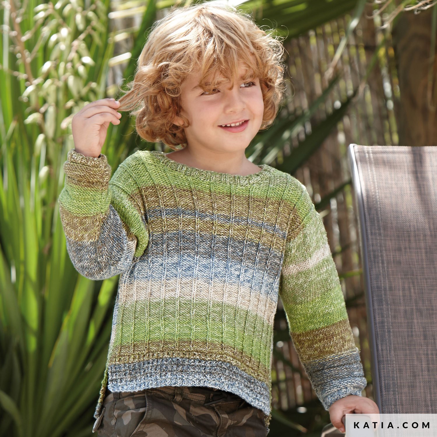 Sweater - Kids - Spring / Summer - models & patterns | Katia.com