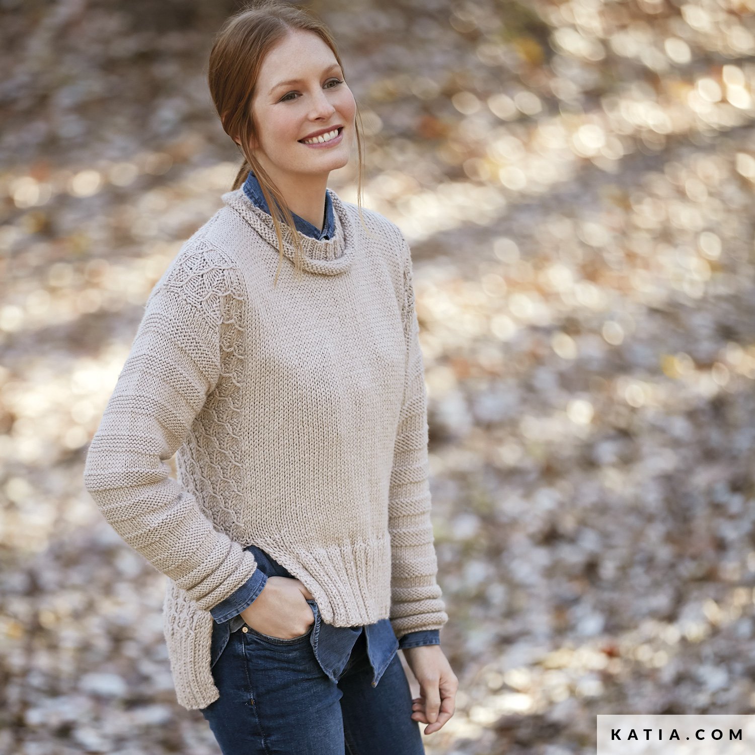 Pull Femme Automne Hiver mod les patrons Katia