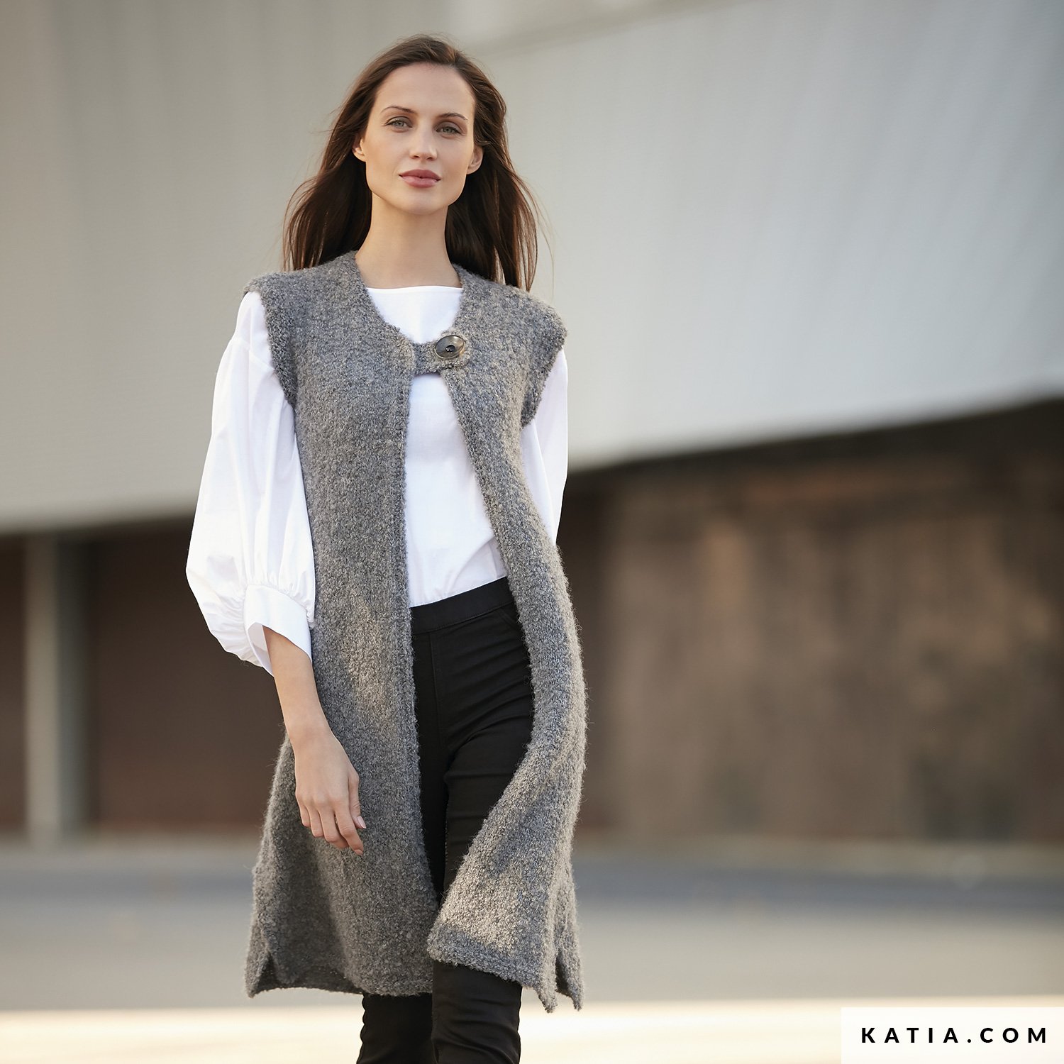 chalecos de lana mujer largos