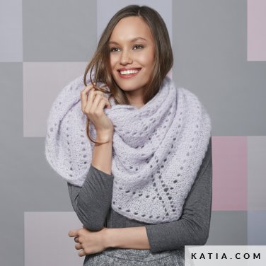 patroon breien haken dames stola herfst winter katia 6092 37 p