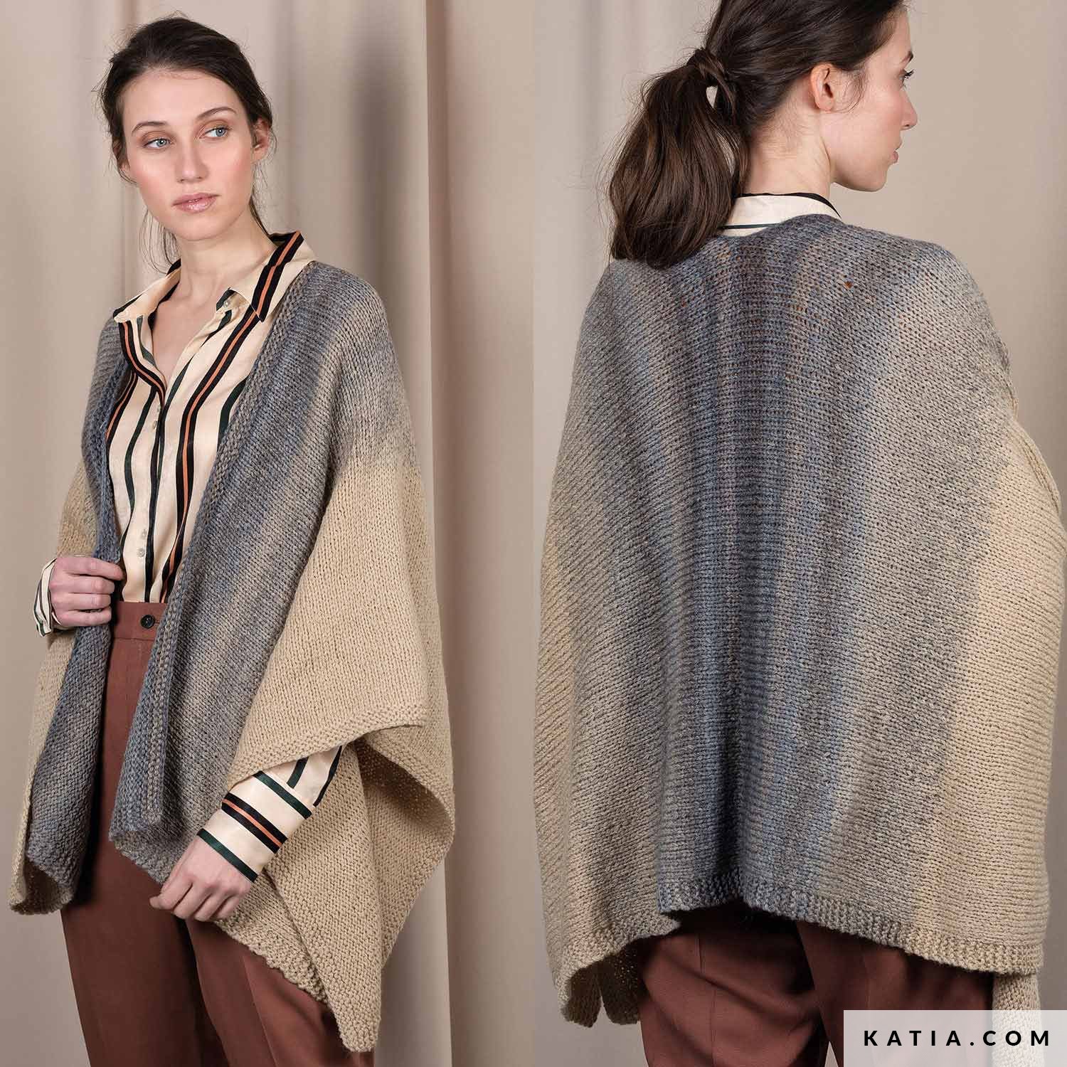 Poncho Mujer Otoño / Invierno patrones