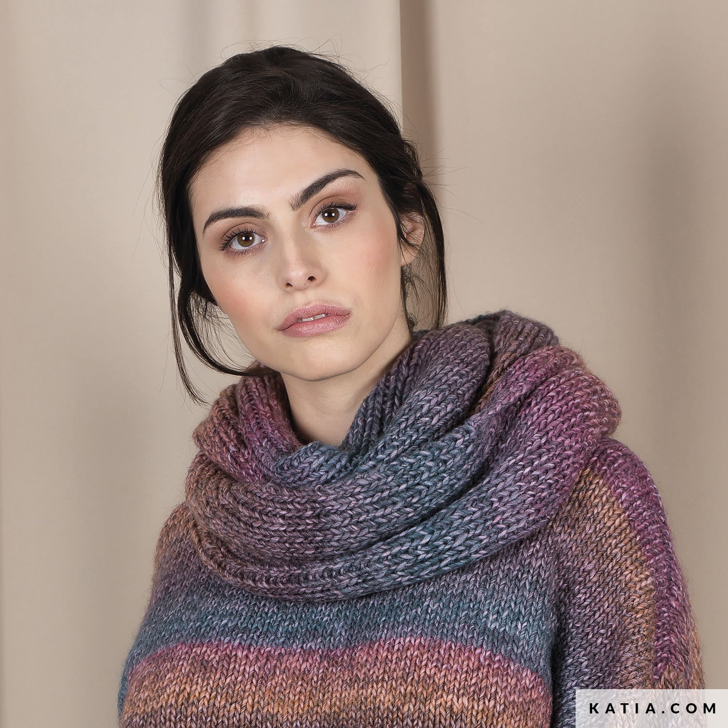 Scarf Woman Autumn Winter Models Patterns Katia Com