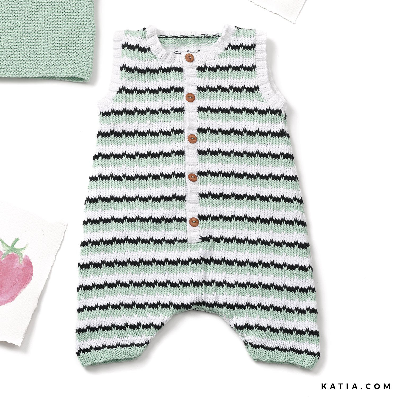 Pelele - Bebé - Primavera / Verano - patrones | Katia.com