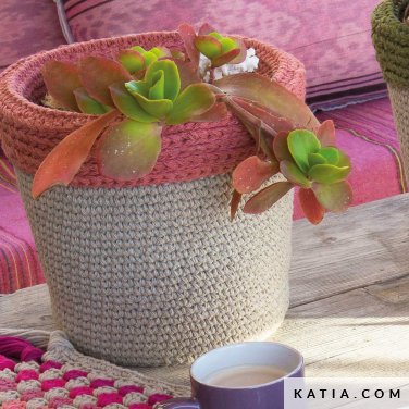 patroon breien haken woning bloembak lente zomer katia 6124 50a p